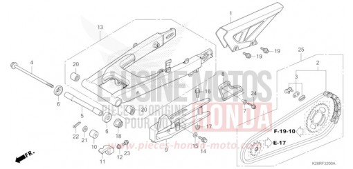 BRAS OSCILLANT CRF125FS de 2025
